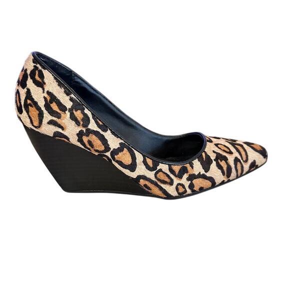 Kenneth Cole Reaction Women's Leopard Print Wedge Heels Multicolor size 6 - Picture 5 of 10
